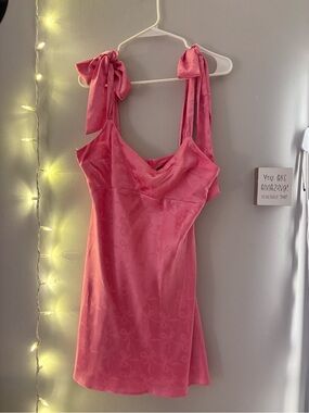 Macy's Rose Pink Tie-Shoulder Mini Dress